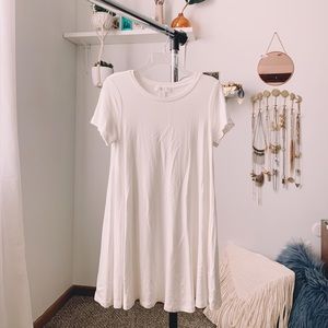 Soft Comfy White T-Shirt Dress NWOT